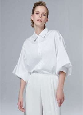 BALLOON-SLEEVE POPLIN - блузка рубашечного покроя
