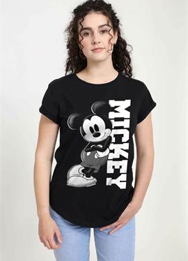 DISNEY CLASSIC MICKEY MICKEY LEAN - футболка print