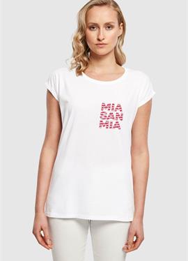 MSM OUTLINE EXTENDED SHOULDER TEE - футболка print