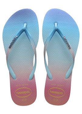 HAVAIANAS FLIP FLOP SLIM GRADIENT SUNSET - Bade-Zehentrenner