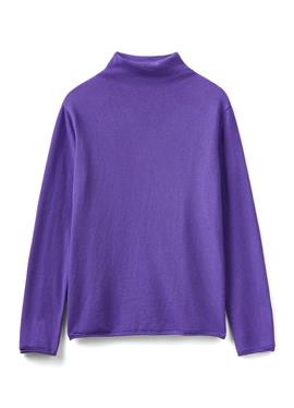 LONG SLEEVE FUNNEL NECK свободный крой DOUBLE WAVY EDGE TRIM - кофта