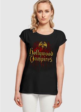 HOLLYWOOD VAMPIRES - BAT LOGO DRIPS - футболка print