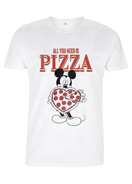 DISNEY CLASSIC MICKEY MICKEY ALL YOU NEED IS PIZZA - футболка print