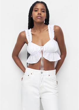 CROP WITH BOW DETAIL - топ