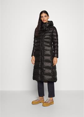 BASIC HOODED LONG COAT - пальто
