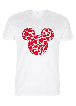 DISNEY CLASSIC MICKEY MICKEY HEARTS FILL - футболка print
