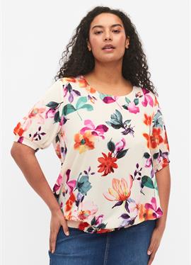 FLORAL WITH SMOCK - блузка Zizzi