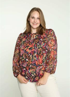 С цветочный принт UND AUS - блузка
