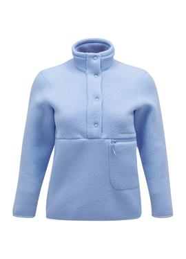 W FLEECE SNAP T-NECK - флисовый пуловер