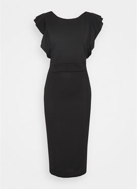 DIANA RUFFLE SLEEVE MIDI DRESS - платье из джерси