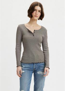 DRY GOODS HENLEY END ON END STRIPE MOLE - кофта