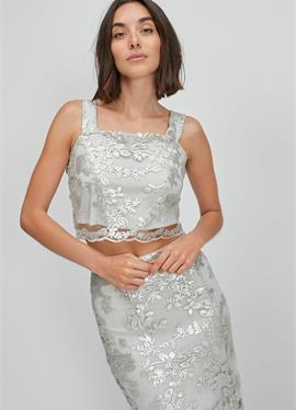 SEQUIN TIE BACK CO ORD - блузка