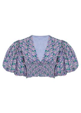 IRENE METAVERSE PRINTED CROP - блузка