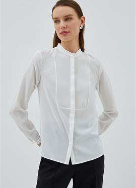 MANDARIN NECK LONG SLEEVE - блузка рубашечного покроя