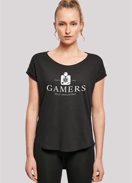 RETRO GAMING GAMERS SELF ISOLATING - футболка print