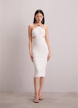 HALTER MIDI DRESS HARDWARE - платье