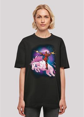 MARVEL DEADPOOL SPACE UNICORN - футболка print