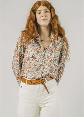 ASTER REGULAR BROWN - блузка рубашечного покроя