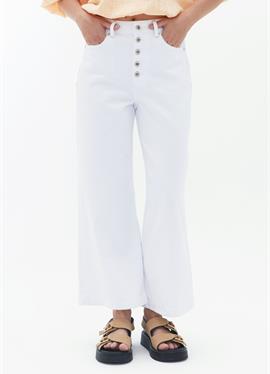 Широкие брюки с SICHTBARER пуговицы - Flared джинсы
