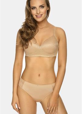 Бюстгальтер 214411 LIZ BÜGELLOS с GEMOLDETEN CUPS FARBE ALMOND BEIGE - футболка бюстгальтер