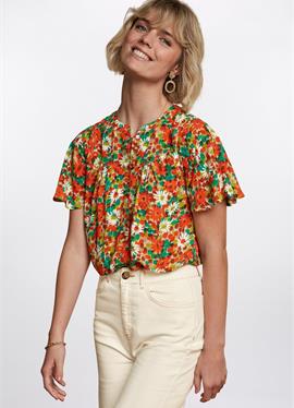 LISA FLARED KEYLIME - блузка