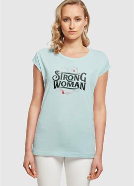 FRIDA KAHLO STRONG WOMEN 4 EXTENDED SHOULDER TEE - футболка print