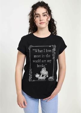 BEAUTY & THE BEAST BOOK LOVER - футболка print
