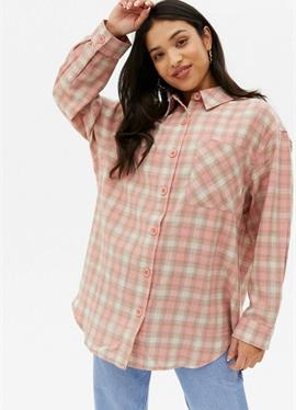 PETITE PINK CHECK - блузка рубашечного покроя