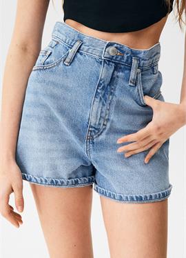 HIGH WAIST PAPERBAG - джинсы шорты