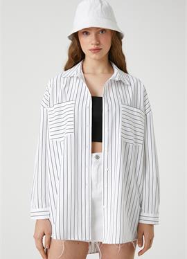 STRIPE NECK - блузка рубашечного покроя