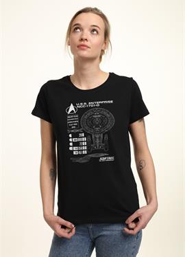 STAR TREK SHIP SCHEMATICS - футболка print