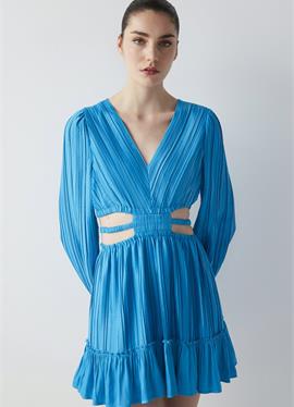 Стандартный крой CUTOUT MINI WITH FRILLY STRIPES - платье