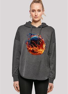 BASKETBALL ON FIRE SPORT - пуловер с капюшоном