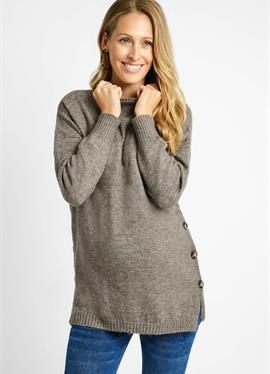 JOJO MAMAN BÃ©BÃ© TURTLE NECK MATERNITY & NURSING JUMPER MATERNITY - кофта