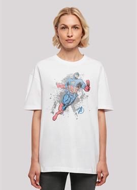MARVEL AVENGERS CAPTAIN AMERICA SPLASH - футболка print