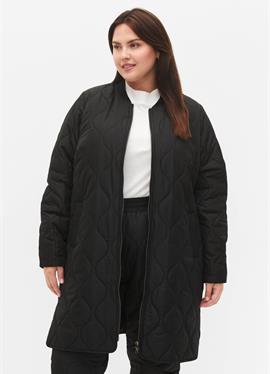 QUILTED WITH POCKETS AND ZIPPER - зимнее пальто