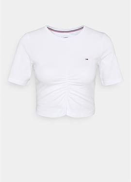 CROP RUCHE - футболка basic