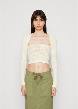 SQUARE NECK CROP - кофта