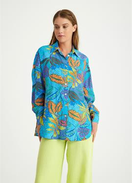 LEAF PATTERNED - блузка рубашечного покроя
