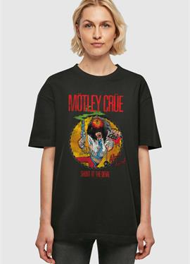 MOTLEY CRUE - ALLISTER FIEND SATD OVERSIZED BOYFRIEND TEE - футболка print