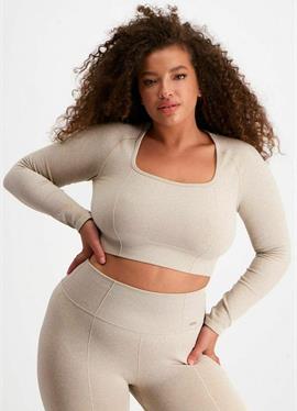 LUXE SEAMLESS CROP - футболка с длинным рукавом