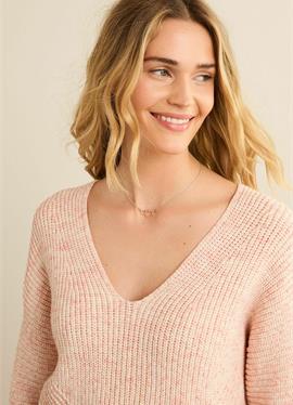 STITCHY V-NECK JUMPER - кофта