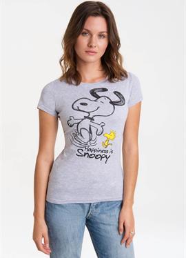 SNOOPY & WOODSTOCK HAPPINESS - футболка print