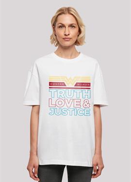 TRUTH LOVE AND JUSTICE - футболка print