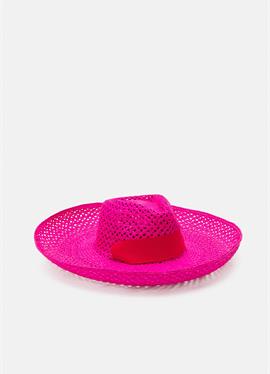 OPEN WEAVE AGUACATE EXTRA LONG BRIM HAT - шляпа