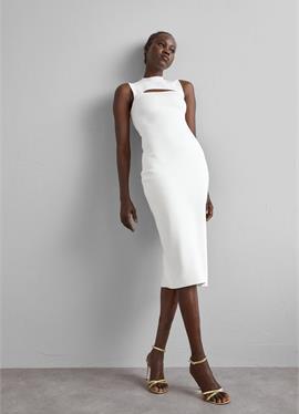 BODYLINE SLEEVLESS CUTOUT MIDI DRESS - платье